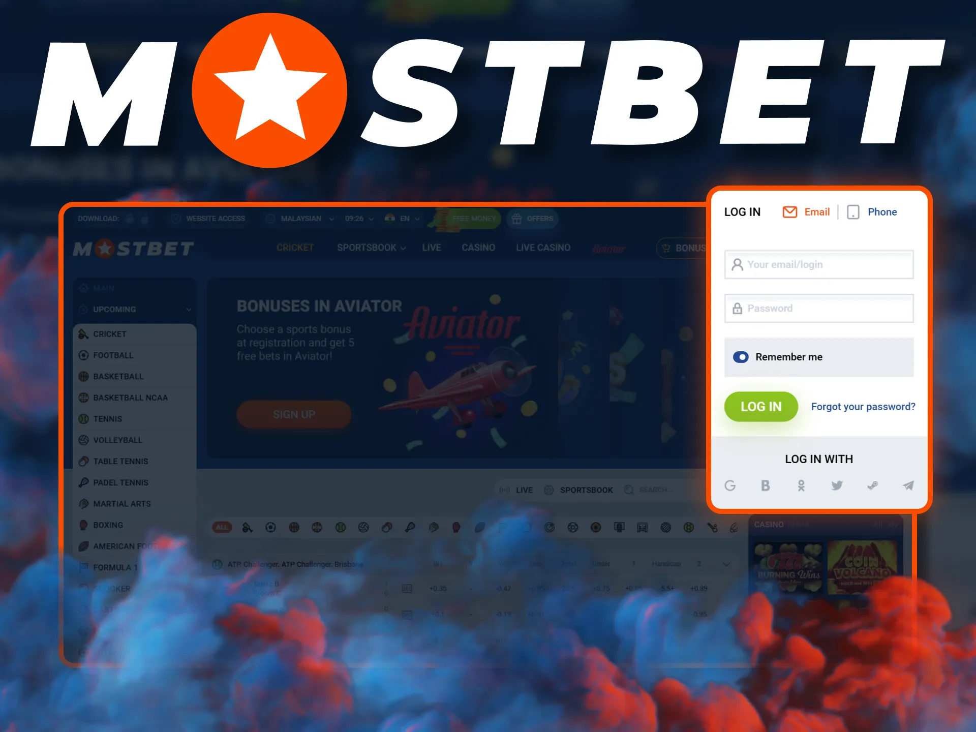 Learn how to easily log in to your Mostbet account.