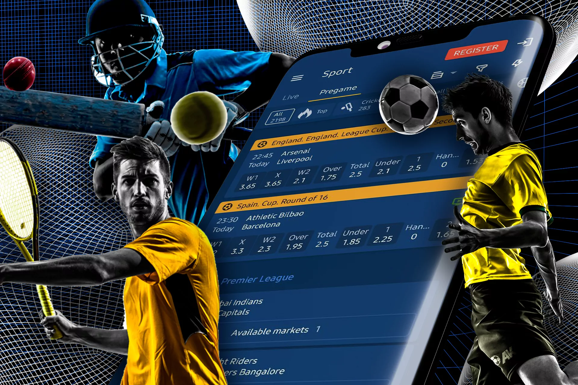 Discover the types of sports betting available through the Mostbet app.