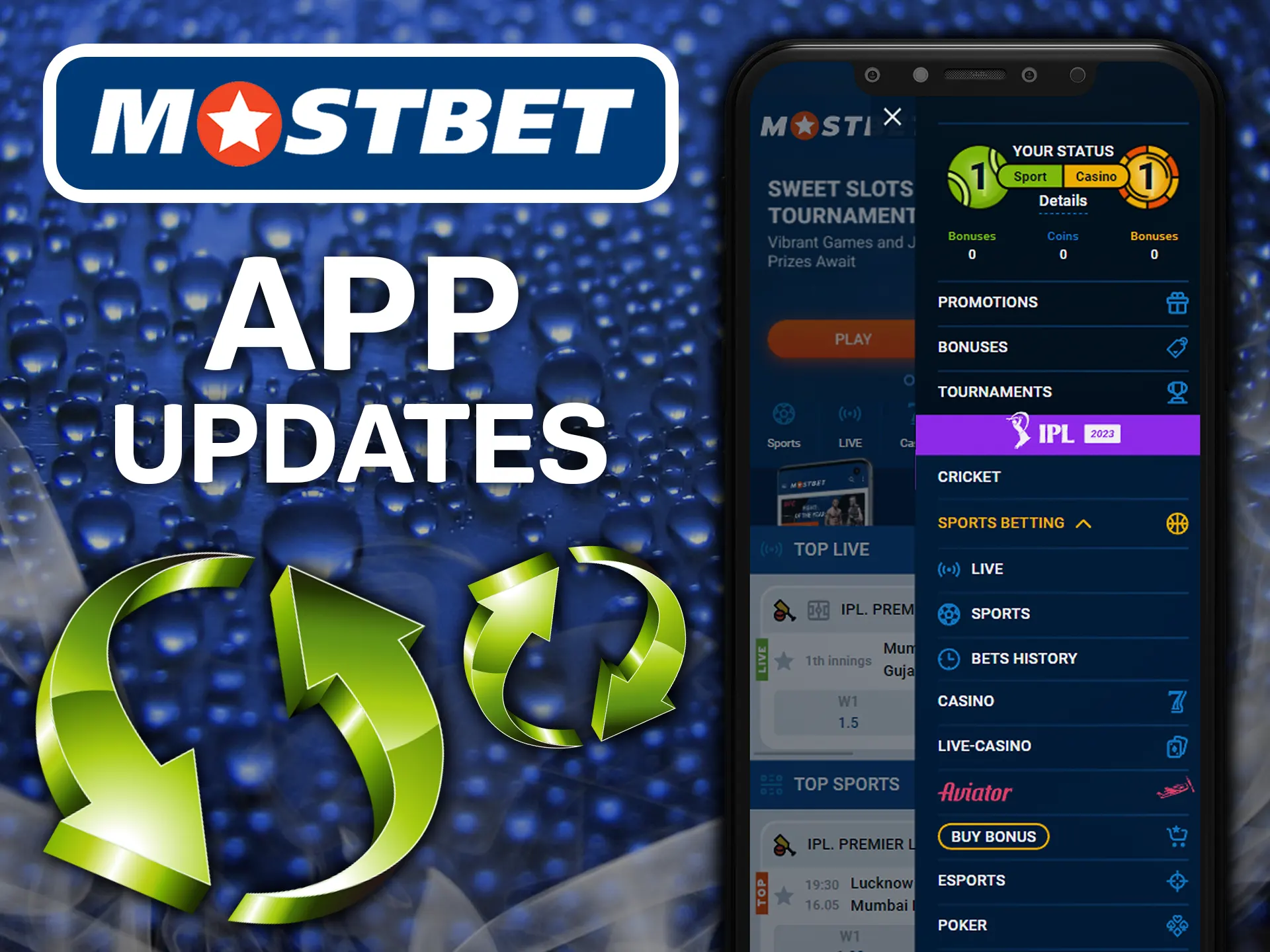 The Mostbet app is regularly improved with each new update.