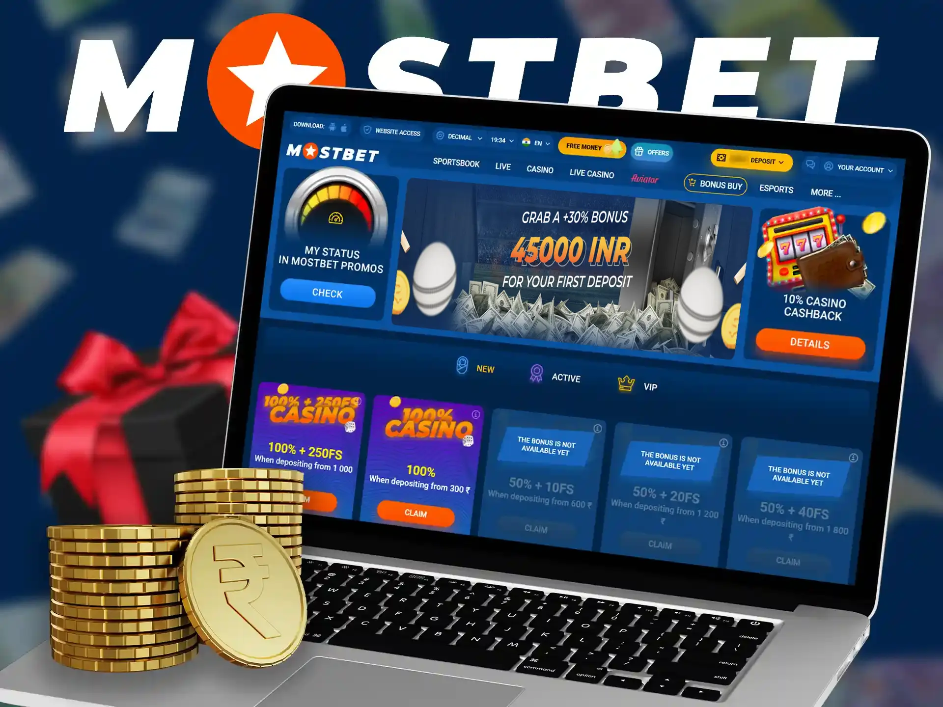 Special cricket betting bonus offered to new players on Mostbet.