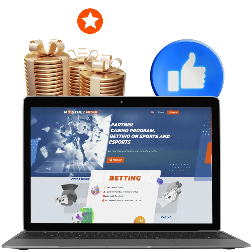 Invite your friends and acquaintances to Mostbet to bet and play the best slots together.