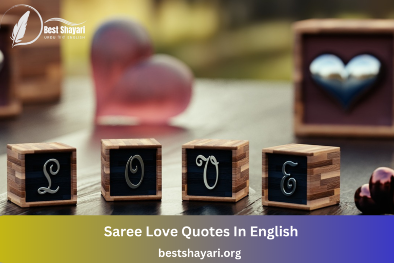 Saree Love Quotes In English