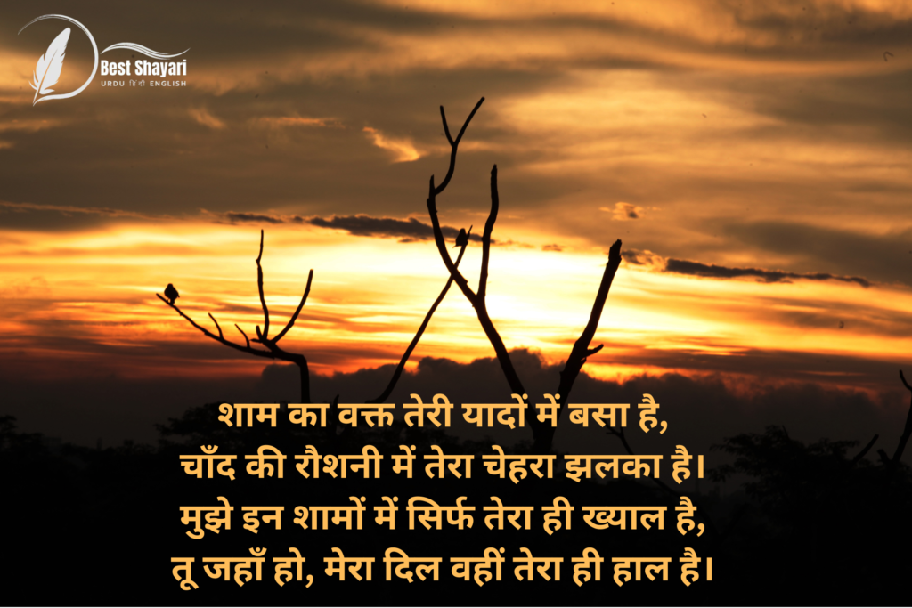 Evening Shayari In Hindi​