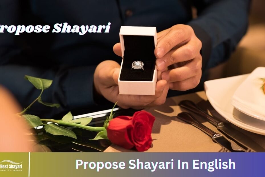 Propose Shayari In English