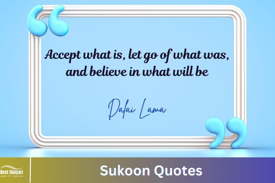 Sukoon Quotes