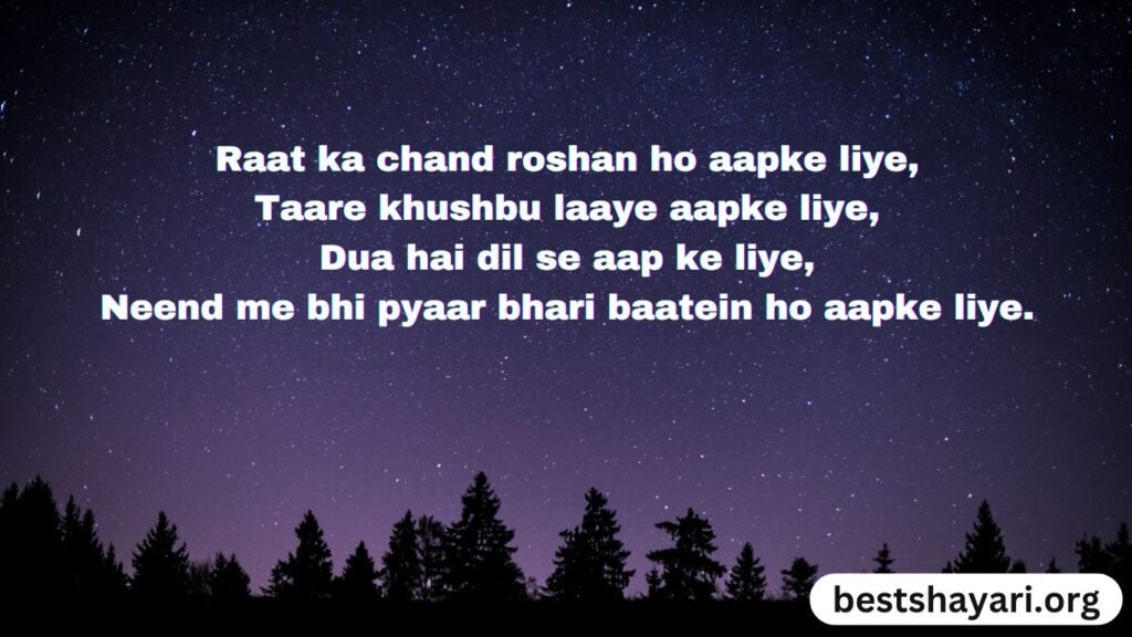 Famous Good Night Shayari