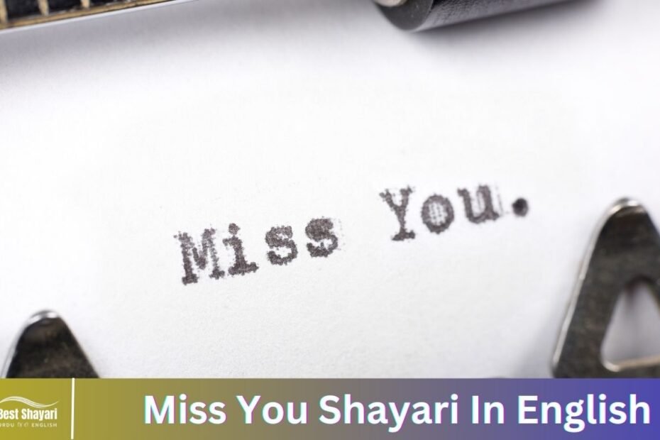 Miss You Shayari In English